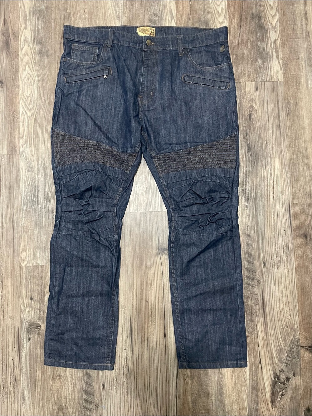 Men's Grindhouse Dark Blue Moto jeans size 44/32 pre-owned